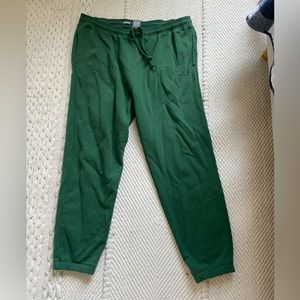 Green sweatpants